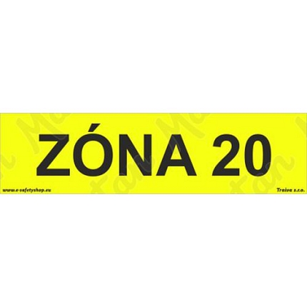 Zóna 20, plast 210 x 55 x 0,5 mm