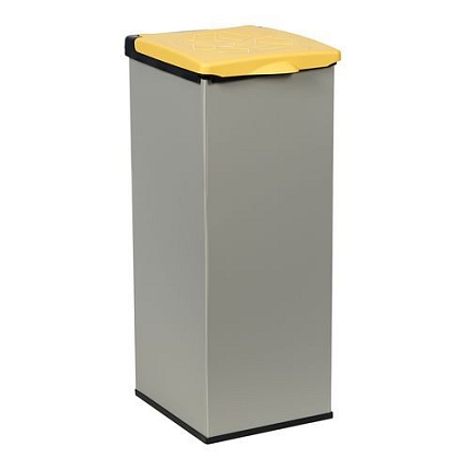 Sady 3 ks plastových odpadkových košů Monti na tříděný odpad, objem 3 x 85 l