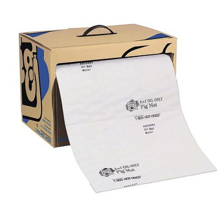 Sorpční koberec MD+ v kartonové krabici Pig, hydrofobní, sorpční kapacita 35 l