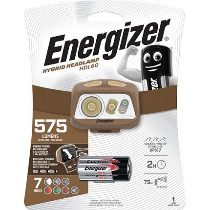 LED nabíjecí čelovka Energizer HDL60, 575 lm