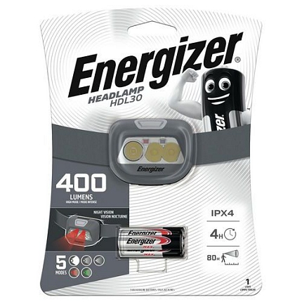 LED čelovka Energizer HDL30, 400 lm