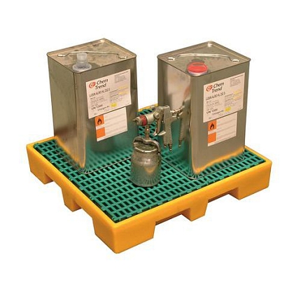 Modulová plastová záchytná vana s roštem, kapacita 35 l