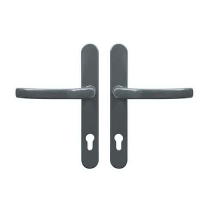 Masivní hliníkové kování pro vstupní dveře, práškový antracit