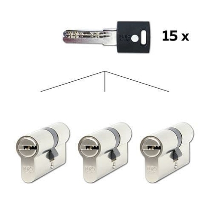 Set 3ks stavebních vložek EuroXcolor, 30/35 mm, SU, bílá