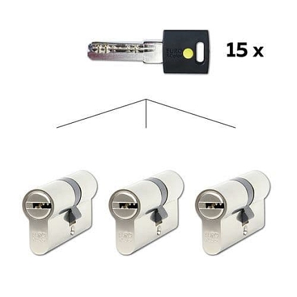 Set 3ks stavebních vložek EuroXcolor, 30/35 mm, SU, žlutá