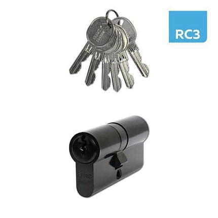 Bezpečnostní vložka EuroSecure, 40/45 mm, černá