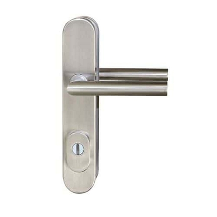 Hliníkové bezpečnostní kování R711, klika/klika s překrytím vložky, ZB.72, TB3, nerez