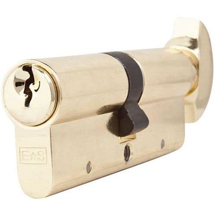 Bezpečnostní vložka s knoflíkem, 35x35mm mosaz.