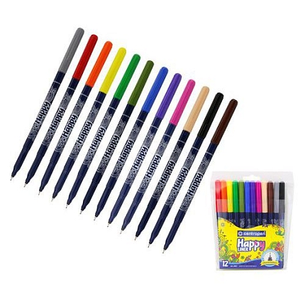 Popisovač CENTROPEN 2521/12 sada HAPPY LINER