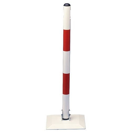 Sklopný ocelový sloupek Varna, bílá/červená