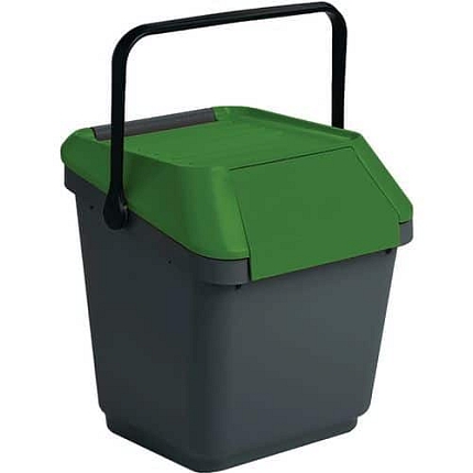 Odpadkový koš EasyMax 35 l černý/zelený