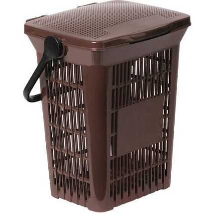 Perforovaný odpadkový koš na bioodpad Umimax s držákem na pytle na odpadky 10 l