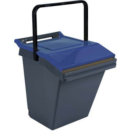 Nádoba na třídění odpadu Easytech 40 l modrá/černá