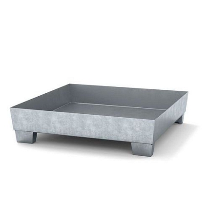 Ocelové záchytné vany, pro 4 sudy