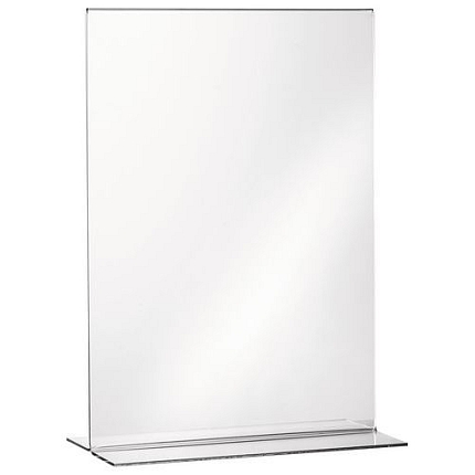 Plexi stojánky na letáky Manutan, typ T na výšku