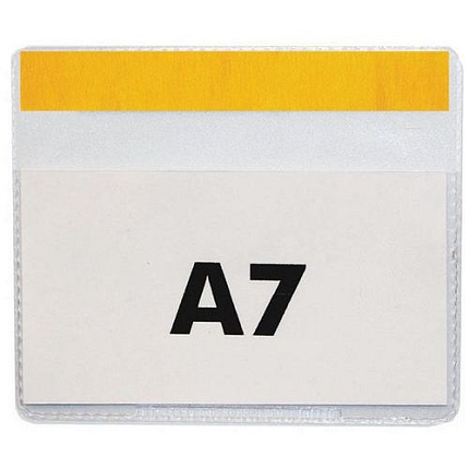 Informační kapsy Manutan Expert, A7, samolepicí, 50 ks