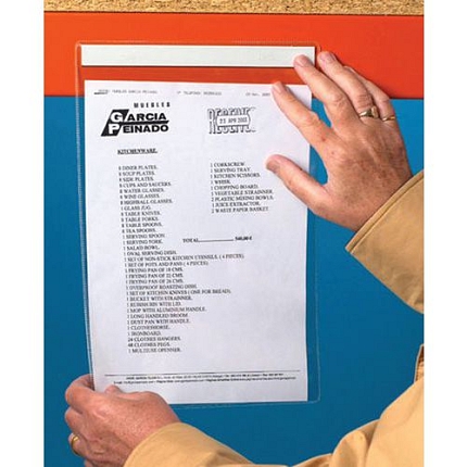 Informační kapsy Manutan Expert, A7, magnetické, 50 ks