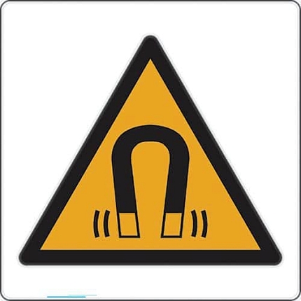 Výstražná tabulka Manutan Expert - Magnetické pole, hliník, 120 mm