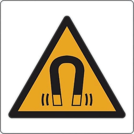 Výstražná tabulka Manutan Expert - Magnetické pole, hliník, 200 mm