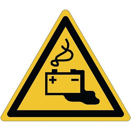 Výstražná tabulka Manutan Expert - Nabíjení baterie, hliník, 200 mm