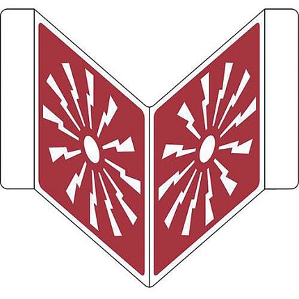 Požární tabulka Manutan Expert  - Hlásič požárního poplachu, hliník, 200 x 200 mm