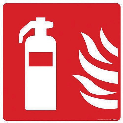 Požární tabulka Manutan Expert - Hasicí přístroj, hliník, 200 mm