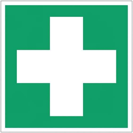Bezpečnostní tabulka Manutan Expert - První pomoc, hliník, 120 mm