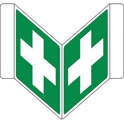 Bezpečnostní tabulka Manutan Expert  - První pomoc, hliník, 200 mm