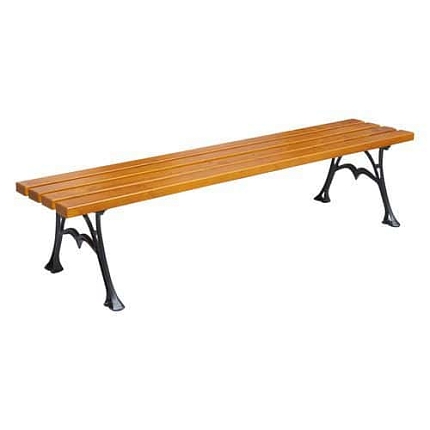 Parková lavička City, rustikální dub