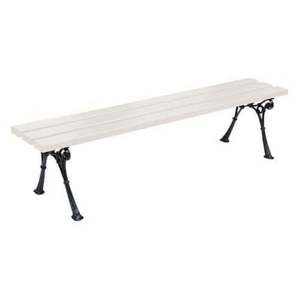 Parková lavička Oriental, bílá