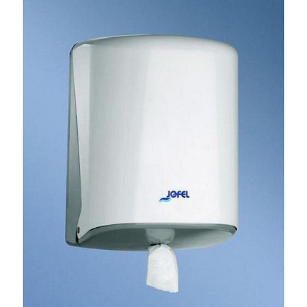 Zásobník na papírové ručníky v roli JOFEL Azur, bílý plast