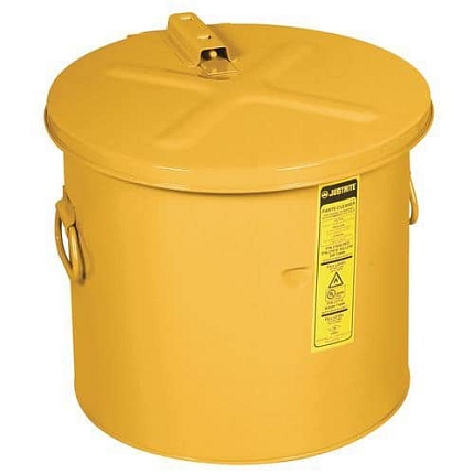 Bezpečnostní nádoba pro čištění dílů Justrite, 38 l, žlutá
