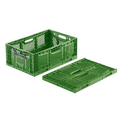 Stohovatelná skládací přepravka Clever Fresh Box perforovaná, 45 l