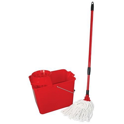 Set třásňového mopu a kbelíku Manutan Expert