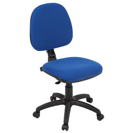 Kancelářská židle Key, střední opěradlo, permanentní kontakt, modrá - Linea