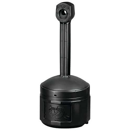 Plastový stojanový popelník Smoker’s Cease Fire®, 15 l, černá