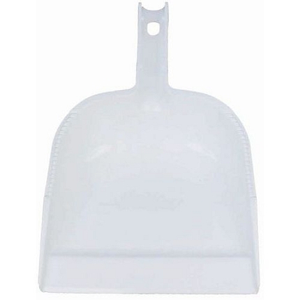 Plastový smetáček s lopatkou Manutan Expert, bílý