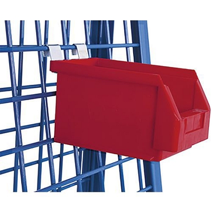 Závěsný box na materiál, červený, 140 x 230 x 130 mm