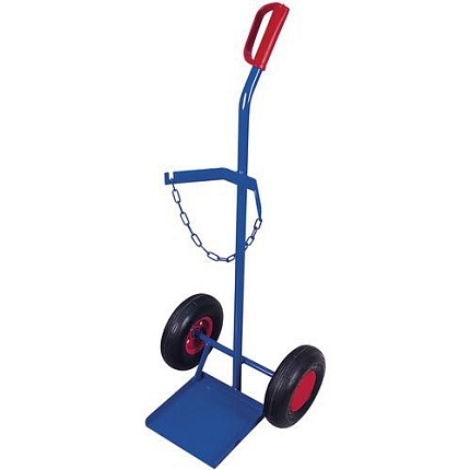 Rudl RU205 na 40 - 50l svařovací láhve, do 100 kg, s nafukovacími koly, modrý