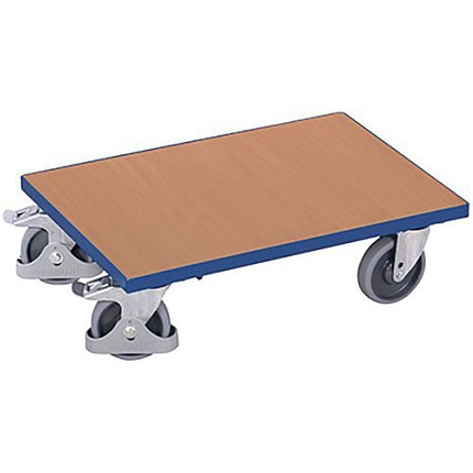 Transportní plošina, do 250 kg, 61 x 41,5 x 20,5 cm, modrá