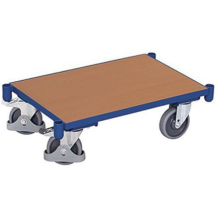 Transportní plošina, do 250 kg, 67,5 x 41,5 x 20,5 cm, modrá