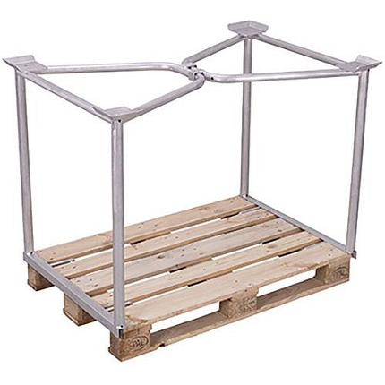 Paletový nástavec typ 65, pozink, 120 x 120 x 100 cm