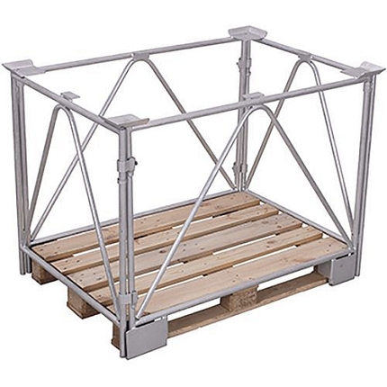 Paletový nástavec typ 68, pozink, 120 x 120 x 80 cm