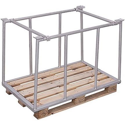 Paletový nástavec typ 75, pozink, 155,5 x 120 x 100 cm