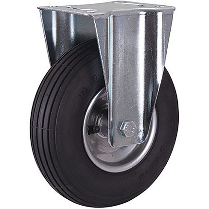 Nafukovací pojezdové kolo s přírubou, 230 x 65 mm, válečkové ložisko, pevné