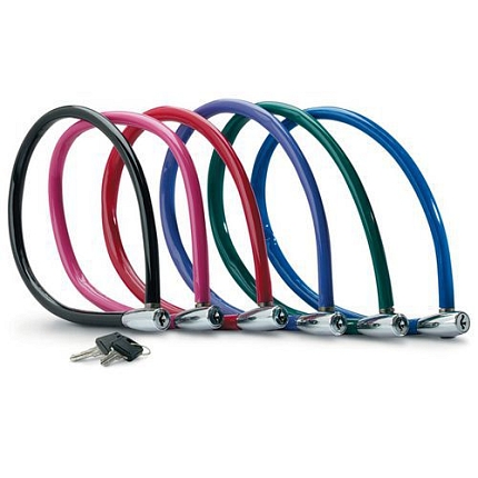 Ocelové lanko na kolo Master Lock 55cm, mix barev, 6ks