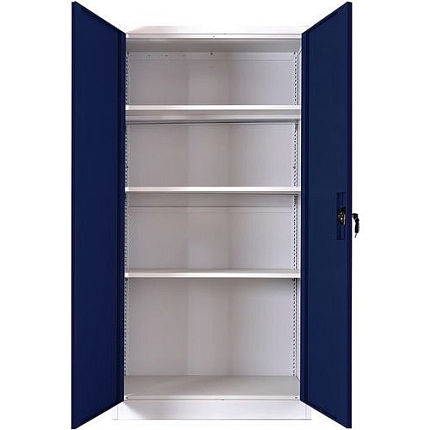 Kovové spisové skříně Manutan, 185 x 90 x 40 cm