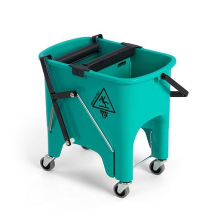 Úklidový kbelík na kolečkách se ždímačem TTS, objem 15 l