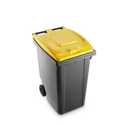 Plastové popelnice Benny na tříděný odpad, objem 360 l, šedé