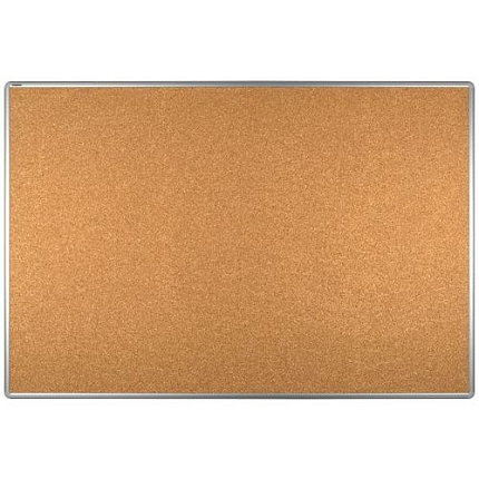 Korkový oboustranný paraván ekoTAB 100 x 150 cm, elox